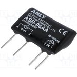 ASR-06AA, Relay: solid state, Uupr: 80-280VAC, 6A, 24-280VAC, THT, SIP
