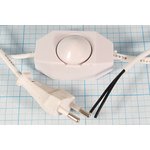Шнур питания штекер CEE7/16-кабель 2L+диммер, 2,0м, 2,5/250, белый
