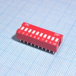 NDSR-10V, DIP Switches / SIP Switches Dip switch Slide Type