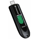 Флеш-диск 256GB TRANSCEND JetFlash 790C, разъем USB Type-С, черный/зеленый ...