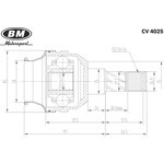 CV4025, CV4025_ШРУС внутренний к-кт!\ Daewoo Nexia