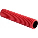 Труба гофрированная двустенная жесткая ПНД d110 6м красная, PROxima tr2st-110-6m