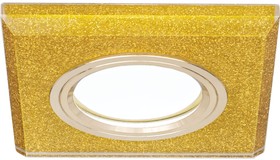 Светильник Mirror Квадрат. Кристал золото/Золото, Gu5.3 SQ RR011