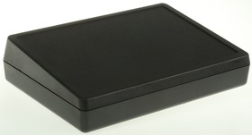 Фото 1/2 A0519009, DeskCase 138 Series Black ABS Desktop Enclosure, Sloped Front, 138 x 190 x 47.5mm