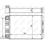 54274, Радиатор отопителя салона MERCEDES-BENZ C-CLASS 00-08, CLC-CLASS 08-11 ...