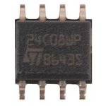 M24C08-WMN6TP, Микросхема памяти, EEPROM, I2C, 8K-bit (1K x 8), 400кГц [SOIC-8]