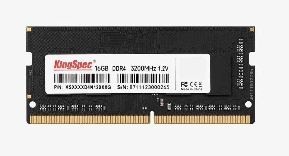 Оперативная память Kingspec DDR4 SO-DIMM 16GB 3200MHz CL17 1x16GB