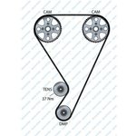 94289, Ремень ГРМ TOYOTA CARINA 1.6 16V 4A-FE Z=117*21 92