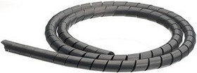 SBPE16-PE-BK-30M, Cable Spiral Wrap Tubing, 20 ... 150mm, Polyethylene, 30m, Black