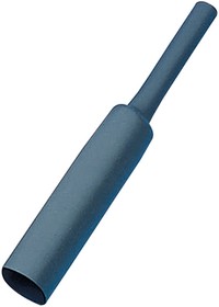 F2213IN BK107, Heat-Shrink Tubing Polyolefin, 38.1 ... 76.2mm, Black, 1.22m