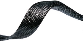 HEGPL03-PET-BK-C1, Braided cable sleeving Polyester 3 mm 8 mm Black
