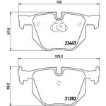 2344702, Колодки тормозные дисковые задн BMW: 7 01- с противошумной пластиной Q+