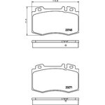 2374502, Колодки тормозные дисковые передн MERCEDES-BENZ ...