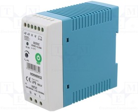 MDIN40W12, Power supply: switched-mode; 40W; 12VDC; for DIN rail mounting