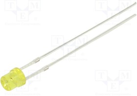 OSY5JA3P83A, LED; 3mm; yellow; 220?330mcd; 80°; Front: recessed; 1.8?2.6V; 78mW