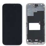 Дисплей (экран) в сборе с тачскрином для iPhone 15 Pro черный (Premium LCD)