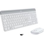 Клавиатура+мышь Logitech Wireless Desktop MK470 (Keybord&mouse), OFFWHITE ...