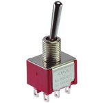 1825139-7, Switch Toggle ON OFF ON DPDT Long Baton Lever Wire Lug 5A 250VAC ...
