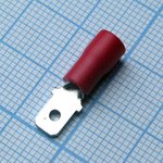 GMDD 1.25-187(5) Red, наконечник кабельный ножевой (штекер) с изоляцией ...