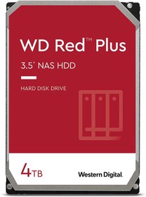 Фото 1/2 Жесткий диск WD Red Plus WD40EFPX, 4ТБ, HDD, SATA III, 3.5"