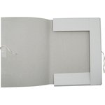 Папка на завязках Silwerhof ПЗ320M картон мелованный 0.6мм 320г/м2 белый