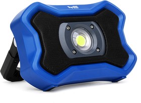 Фото 1/10 Аккумуляторный фонарь TopON TOP-MX2BTB LED 20 Вт 2000 лм 7.4 В 4.0 Ач 29.6 Втч Bluetooth колонка синий