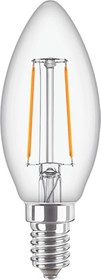Фото 1/3 929001238392, Philips CorePro E14 GLS LED Candle Bulb 2 W(25W), 2700K, Warm White, B35 shape