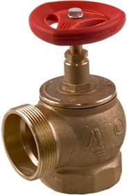 Фото 1/3 Клапан пожарный латунный КПЛМ 65-1 90 муфта-цапка ВР/НР 110013