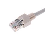GPCPCF010-888H, Cat5e Straight Male RJ45 to Straight Male RJ45 Ethernet Cable, F/UTP, Grey LSZH Sheath, 1m