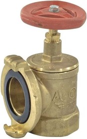 Клапан пожарный КПАЛ 65 латунный с соединительной головкой 65 мм 110055