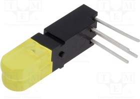 1802.7731, LED; in housing; yellow; No.of diodes: 2; 20mA; 100°; 25?50mcd