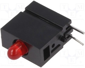 1808.2131, LED; in housing; red; 2.8mm; No.of diodes: 1; 20mA; 60°; 1.2?4mcd