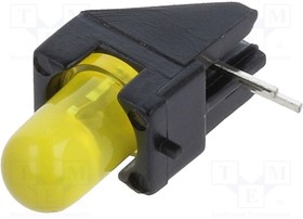 2350.7031, LED; in housing; yellow; 5mm; No.of diodes: 1; 20mA; 60°; 15?30mcd