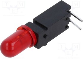 1804.2031, LED; in housing; red; 5mm; No.of diodes: 1; 20mA; Lens: red,diffused