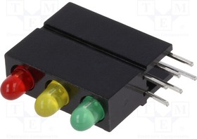 1881.8720, LED; in housing; red/green/yellow; 2.8mm; No.of diodes: 3; 20mA