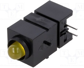 1800.7032, LED; in housing; yellow; 5mm; No.of diodes: 1; 20mA; 60°; 15?30mcd