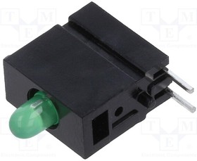 1808.8033, LED; in housing; green; 2.8mm; No.of diodes: 1; 2mA; 60°; 1?5mcd