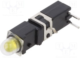 1405.7033, LED; in housing; yellow; 3.9mm; No.of diodes: 1; 2mA; 60°; 1.2?4mcd