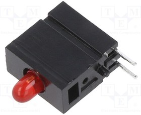 1808.2033, LED; in housing; red; 2.8mm; No.of diodes: 1; 2mA; 60°; 1.2?4mcd