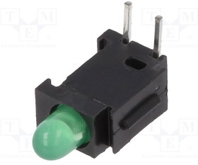 2311.8032, LED; in housing; green; 2.8mm; No.of diodes: 1; 20mA; 40°; 10?20mcd
