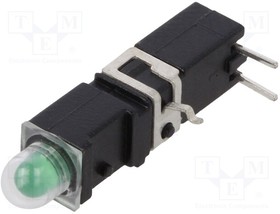 1405.8033, LED; in housing; green; 3.9mm; No.of diodes: 1; 2mA; 60°; 1?5mcd