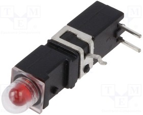 1405.2033, LED; in housing; red; 3.9mm; No.of diodes: 1; 2mA; 60°; 1.2?4mcd