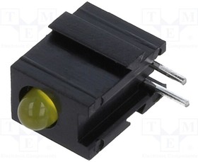 2300.2071, LED; in housing; yellow; 2.8mm; No.of diodes: 1; 20mA; 60°; 10?20mcd