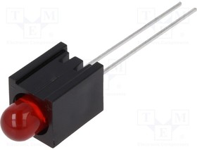 2355.2031, LED; in housing; red; 5mm; No.of diodes: 1; 20mA; Lens: red,diffused