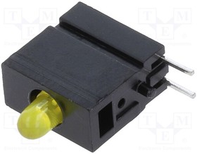 1808.7031, LED; in housing; yellow; 2.8mm; No.of diodes: 1; 20mA; 60°; 10?20mcd
