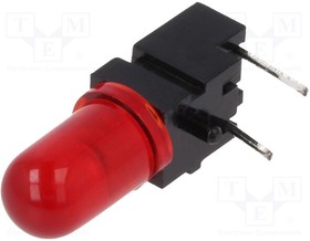 1806.2031, LED; in housing; red; 5mm; No.of diodes: 1; 20mA; Lens: red,diffused