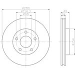 92109403, Диск тормозной INFINITI I30 97-, NISSAN ALMERA TINO 00- ...