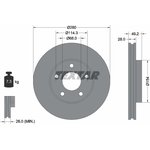 92109403, Диск тормозной INFINITI I30 97-, NISSAN ALMERA TINO 00- ...