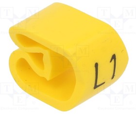 PA-30009AV40.L1, Markers; Marking: L1; 8?16mm; PVC; yellow; -30?60°C; leaded; PA-3