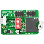 MIKROE-3, MMC / SD Board, Daughter board with MMC / SD interface